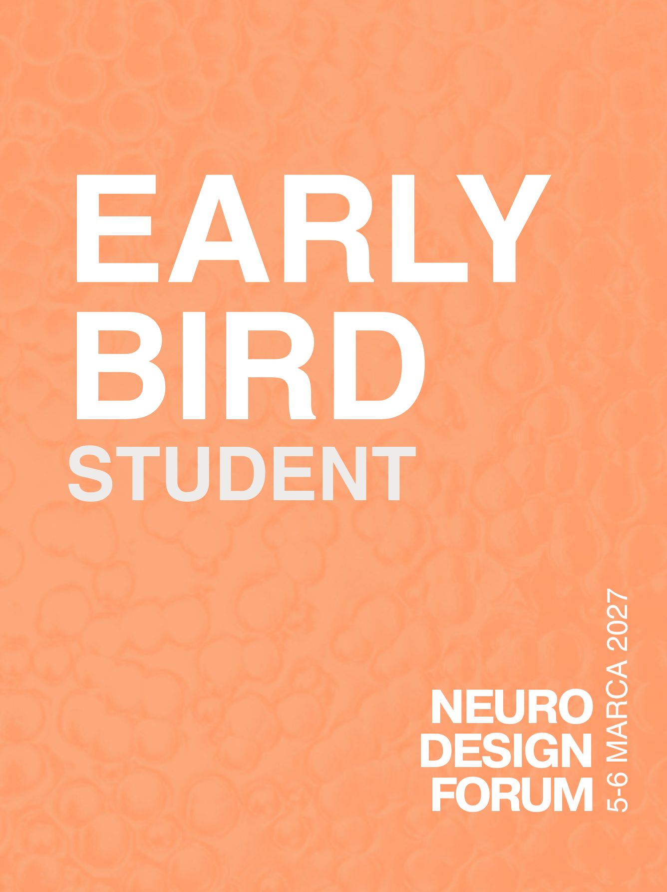 Bilet EARLY BIRD, student — Neuro Design Forum * Wiosna 2027